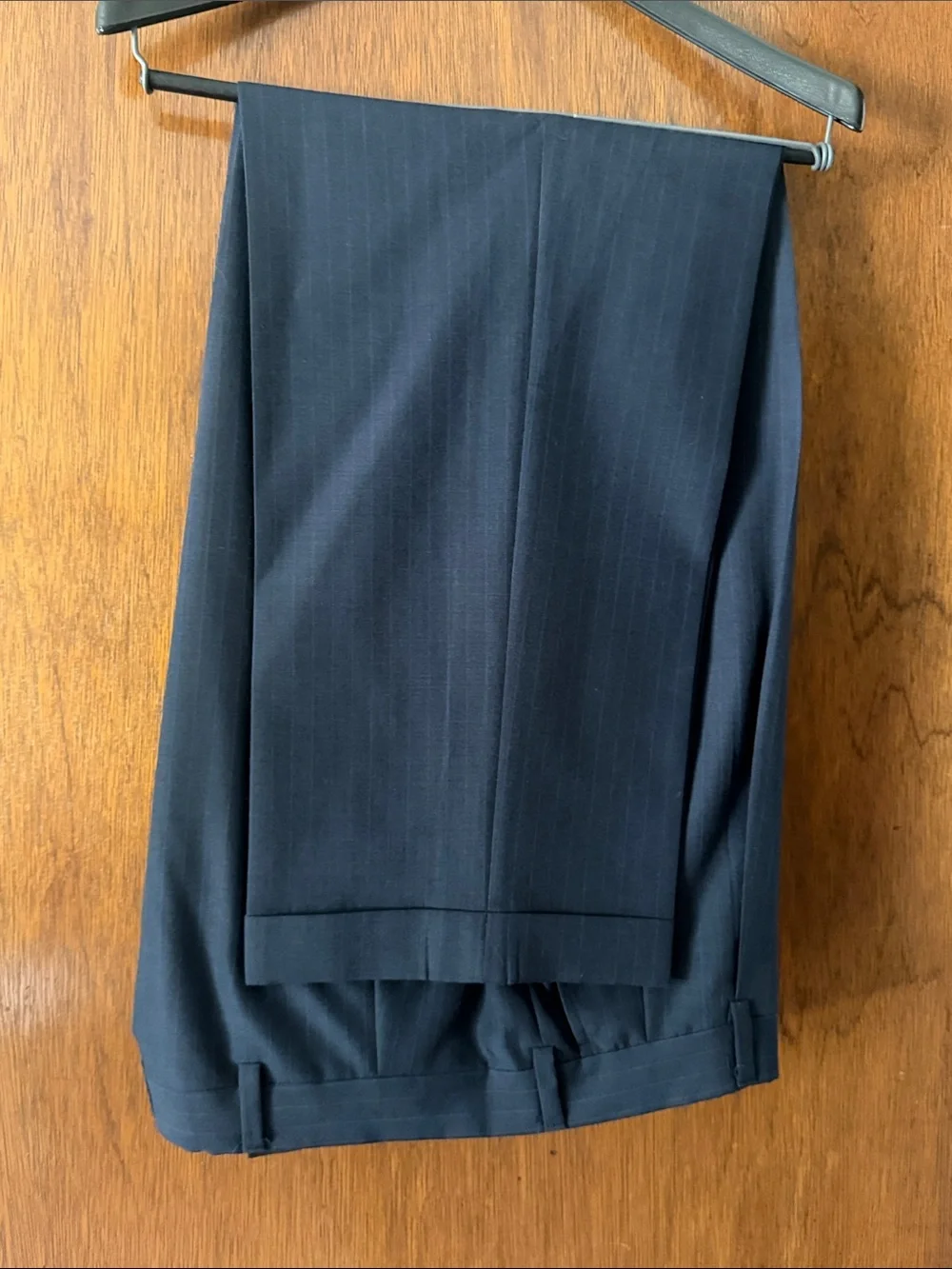 Hart Schaffner Marx Navy Pinstripe Suit Jacket and Dress Pants